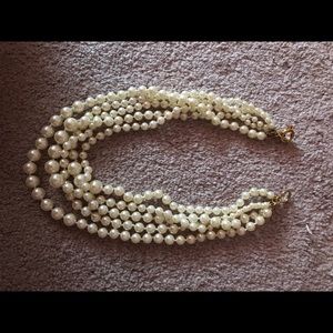 J-Crew pearl cluster necklace